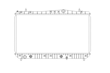 NRF РАДІАТОР ДВИГУНА ВОДИ CHEVROLET REZZO DAEWOO TACUMA REZZO 1.8