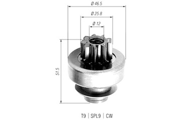 MAGNETI MARELLI BENDIKS СТАРТЕРА CITROEN AX BERLINGO MINIVAN BX C3