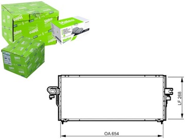 VALEO КОНДЕНСАТОР КОНДИЦИОНЕРА NISSAN ALMERA I 1.4-2