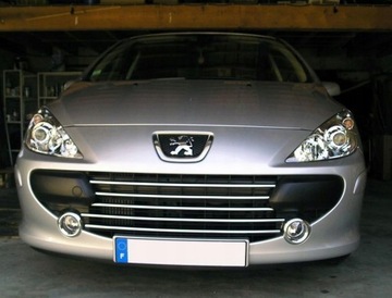 PEUGEOT 307 РЕСТАЙЛ НАКЛАДКИ ХРОМ РЕШЁТКА РЕШЁТКА ТЮНИНГ