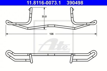 11.8116-0073.1 КОМПЛЕКТ INST. КОЛОДОК HAM. CITROEN/FIAT/F