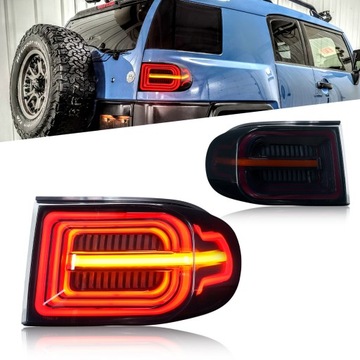 МОНТАЖ ЗАДНИХ СВЕТА АВТОМОБИЛЬНИХ ДЛЯ TOYOTA FJ CRUISER 2007-2020 PEŁNA ЗАДНЯЯ ФАРА LED (СВЕТОДИОД )