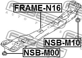 РАМА ПЕРЕДНЕГО ПОДВЕСКИ NISSAN ALMERA N16 00-