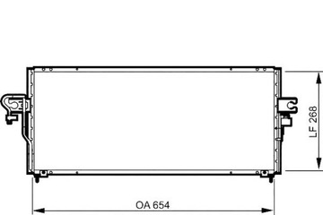 КОНДЕНСАТОР КОНДИЦИОНЕРА NISSAN ALMERA I 1.4-2.0D 09