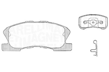 MAGNETI MARELLI КОЛОДКИ ТОРМОЗНЫЕ DAIHATSU SIRION