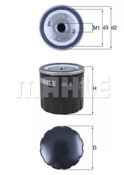 MAHLE OC 5 ФИЛЬТР МАСЛА TALBOT