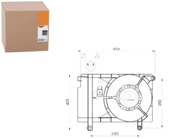 VENTILATOR DES KÜHLERS CHEVROLET AVEO 06- NRF