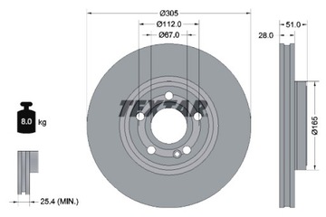 TEXTAR ДИСКИ ТОРМОЗНЫЕ ТОРМОЗНЫЕ 2 ШТУКИ. ПЕРЕД MERCEDES A V177 A W177 B SPORTS