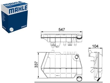 БАК РАЗШИРИТЕЛЬНЫЙ ЖИДКОСТИ ОХЛАЖДАЮЧЕЙ DAF XF 95 XE280C-XE390C