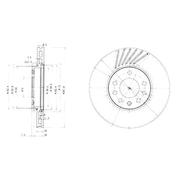 DRIVE+ ДИСКИ ТОРМОЗНЫЕ ТОРМОЗНЫЕ 2 ШТУКИ. ПЕРЕД LOTUS ELISE 1.8B 03- 8X25X5OTW