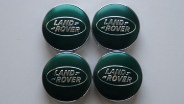 4X КОЛПАЧКИ ЭМБЛЕМА DO ДИСКОВ LAND ROVER 60 MM ЗЕЛЕНЫЙ