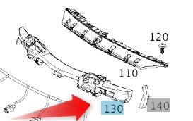 АБСОРБЕР ПЕНКА БАМПЕРА MERCEDES GLA W156