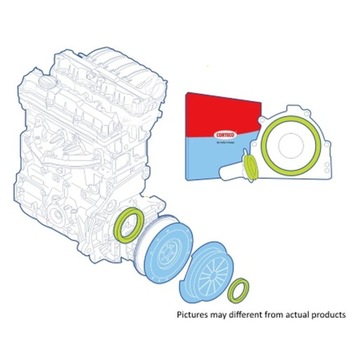 КОМПЛЕКТ USZCZELNIACZA ВАЛА, СЦЕПЛЕНИЕ CORTECO 19135720