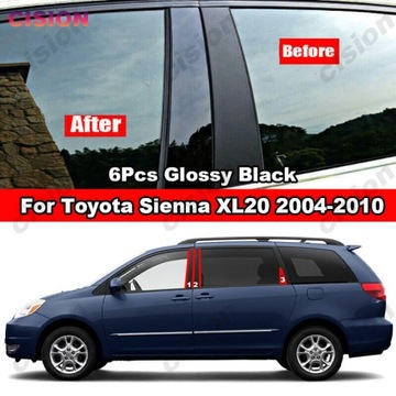 ДЛЯ TOYOTA SIENNA XL20 2004-2010 Z WŁÓKNA WĘGLOWEG