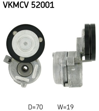 SKF SKF VKMCV 52001 РОЛИК NAPINACZA, РЕМЕНЬ ПОЛИКЛИНОВЫЙ ПОЛИКЛИНОВЫЙ