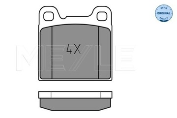 КОЛОДКИ HAM. VOLVO T. 740/S70 0252075514 MEYLE