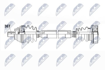 ПОЛУОСЬ ПРИВОДНАЯ VW GOLF V/VI/VII, SPORTSVAN, PLUS,