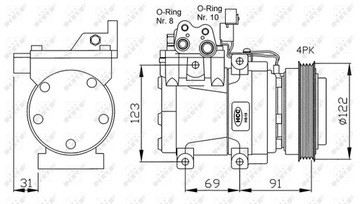 NRF 32200G КОМПРЕССОР, КОНДИЦИОНЕР