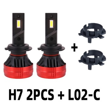 STYL H7 H7 L02C 2 ШТ. ФАРА LED (СВЕТОДИОД ) H7 + АДАПТЕР 2 SZ