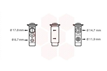 VAN WEZEL КЛАПАН РАСШИРИТЕЛЬНЫЙ КОНДИЦИОНЕРА BMW 7 E65 E66 E67 3.0-6.0