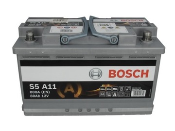 АККУМУЛЯТОР BOSCH S5 A11 START&STOP AGM (80AH/8