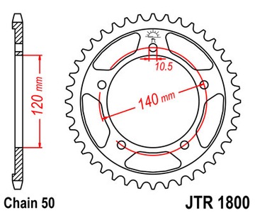 ЗУБЧАТКА ЗАДНЯЯ JT 46-ZĘBÓW SUZUKI GSX 1250 2010-16