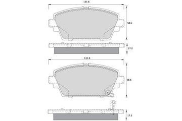 STARLINE КОЛОДКИ ТОРМОЗНЫЕ NISSAN ALMERA TINO PRIMERA КОМПЛЕКТ