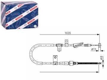 ТРОС ТОРМОЗНОЙ РУЧНОГО ЗАД L SUZUKI LIANA 1.3 1.4D 1.6 07.01- BOSCH