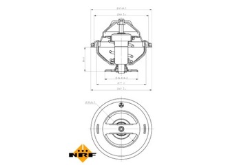 NRF ТЕРМОСТАТ ЖИДКОСТИ CHŁODZĄCEJ MERCEDES V 638 2 AUDI A3 TT FORD