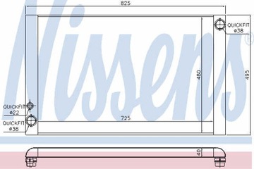 РАДИАТОР ВОДЫ NISSENS 60428