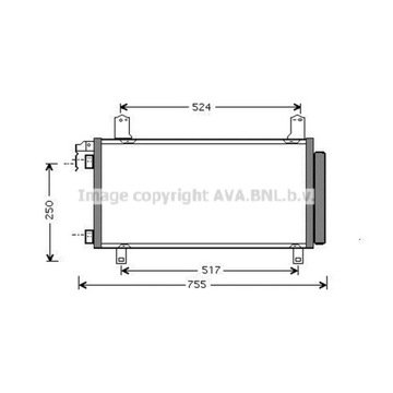 КОНДЕНСАТОР, КОНДИЦИОНЕР AVA QUALITY COOLING MZ5158D