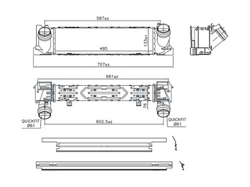 BMW 2 F22 2014- РАДИАТОР ИНТЕРКУЛЕР 17517600530