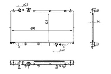 MAHLE РАДИАТОР ДВИГАТЕЛЯ ВОДЫ MAZDA 323 C V 323 F VI 323 P V 323 S V