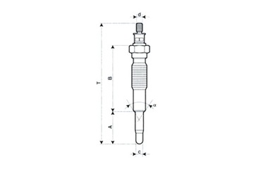 MAGNETI MARELLI СВЕЧА НАКАЛА MM FORD RANGER 2.5 D '99-'02 MAZDA 323