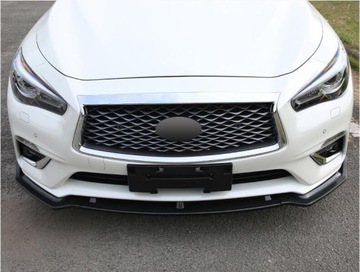 INFINITI Q50 2018-2021 ДОКЛАДКА БАМПЕРА ПЕРЕДНЕГО GLOSSY BLACKSOBMART