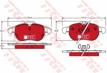 КОЛОДКИ ТОРМОЗНЫЕ ПЕРЕД TRW GDB1613DTE