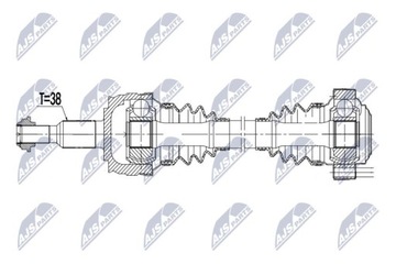 ПОЛУОСЬ ПРИВОДНАЯ VW T5 4MOTION 09- /TYLNA,LEWA/