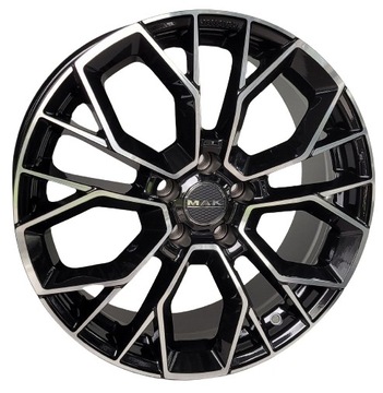 ДИСКИ MAK STILO18 FIAT TIPO 18X7,5 5X98 ET 43 58,1 MM ЧЕРНЫЙ ПОЛИРОВКА