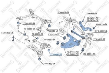 САЙЛЕНТБЛОК РЫЧАГА AUDI A4 B6 2.5 TDI 02-04