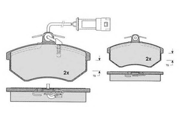 КОЛОДКИ ТОРМОЗНЫЕ AUDI 80 ДАТЧИК GR 19 MAFF