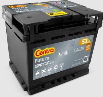 АККУМУЛЯТОР CENTRA FUTURA CA530 53AH 540A MOŻLIWY DOWÓZ МОНТАЖ