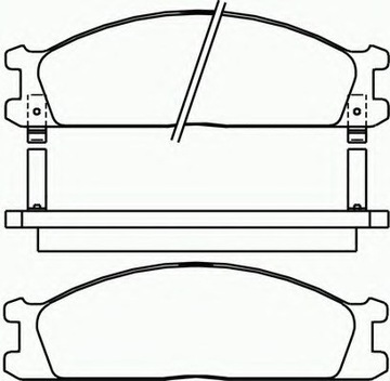 КОЛОДКИ ПЕРЕД NISSAN TERRANO 87- 96, URVAN 82- 97