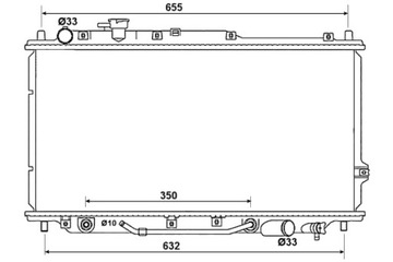 NRF РАДИАТОР ДВИГАТЕЛЯ ВОДЫ KIA SHUMA SHUMA I SHUMA II 1.5 1.6 1.8
