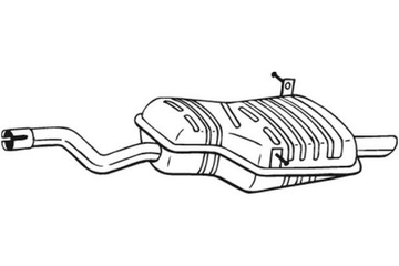 BOSAL ГЛУШНИК СИСТЕМИ ВИПУСКНОЇ ЗАД BMW 3 E46 1.6 1.8 2.0 12.00-12.07