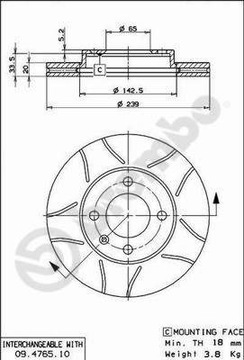 ДИСК HAM. ПЕРЕДНЯЯ MAX VW GOLF II,III 84-97 WEN.