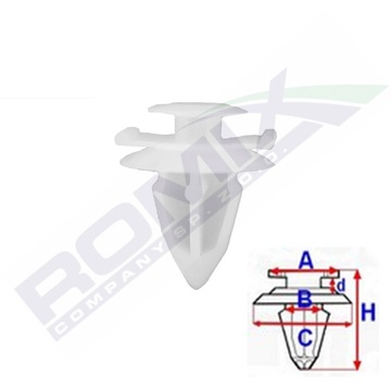 КЛИПСА КРЕПЛЕНИЯ СТОЕК ATRAP MITSUBISHI X5SZT