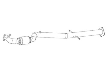 WALKER ТРУБА ВЫХЛОПНАЯ ПЕРЕД DŁ. 1300MM OPEL ASTRA J ASTRA J GTC