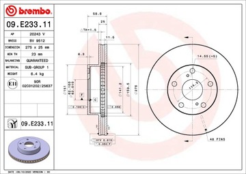 ДИСК ТОРМОЗНОЙ ПЕРЕДНЯЯ UV TOYOTA