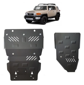 КОМПЛЕКТ СТАЛЬНЫХ ЗАЩИТ ДНИЩА TOYOTA FJ CRUISER (2006-2018)