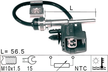ERA ДАТЧИК ТЕМПЕРАТУРЫ ДВИГАТЕЛЯ ВОДЫ CITROEN PEUGEOT - FORD - JAGUAR